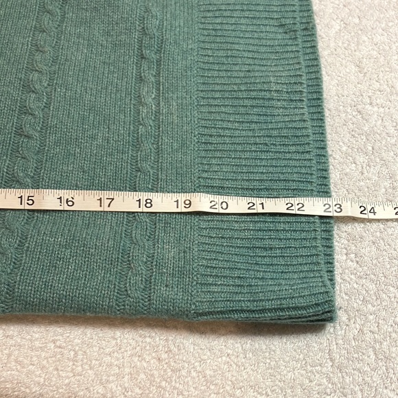 Rachel Zoe green cable knit cashmere sweater - Picture 7 of 7